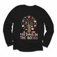 100 Days In The Books Reading Teacher Cute Book Lover Youth Long Sleeve Tee