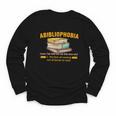 Abibliophobia Perfect For Young Book Lover Bookworm Reader Youth Long Sleeve Tee