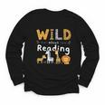 Animal Print Read A Book Character Kids Wild About Reading Youth Long Sleeve Tee Animal Print Read A Book Character Kids Wild About Reading Youth Long Sleeve Tee