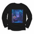 Book Library Bookshelf Armchair Window Pattern Print Youth Long Sleeve Tee