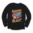 Book Lover Kids And Adults Reading Is a Blast Rocket Ship Youth Long Sleeve Tee Book Lover Kids And Adults Reading Is a Blast Rocket Ship Youth Long Sleeve Tee