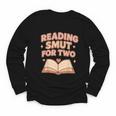 Book Lover Pregnancy Announcement Reveal Smut Youth Long Sleeve Tee