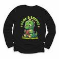 Book A Saurus Bookasaurus Dinosaur Book Girls Boys Toddler Youth Long Sleeve Tee