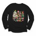 Book Tree All Is Calm Said No Teacher Ever Christmas Youth Long Sleeve Tee Book Tree All Is Calm Said No Teacher Ever Christmas Youth Long Sleeve Tee