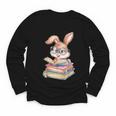 Bunny Rabbit Reading Books Rabbit Books Bunny Reader Youth Long Sleeve Tee Bunny Rabbit Reading Books Rabbit Books Bunny Reader Youth Long Sleeve Tee