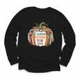 I Closed My Book To Be Here Fall Pumpkin Youth Long Sleeve Tee