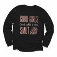Coffee And Smut Good Girls Read Smutty Book Merch For Women Youth Long Sleeve Tee Coffee And Smut Good Girls Read Smutty Book Merch For Women Youth Long Sleeve Tee
