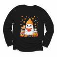 Cute Beanie Ghost Bookworm Cozy Book Reading Halloween Youth Long Sleeve Tee Cute Beanie Ghost Bookworm Cozy Book Reading Halloween Youth Long Sleeve Tee
