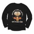 Cute Dragon Book Hot Air Balloon Adventure Fantasy Reading Youth Long Sleeve Tee Cute Dragon Book Hot Air Balloon Adventure Fantasy Reading Youth Long Sleeve Tee