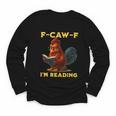 F-CAW-F I'm Reading Chicken Book Lover Introvert Meme Youth Long Sleeve Tee F-CAW-F I'm Reading Chicken Book Lover Introvert Meme Youth Long Sleeve Tee