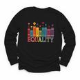 Floral Flower Book Equality Human Rights Women's Rights Youth Long Sleeve Tee