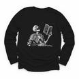 Hilarious Skeleton Holding a Book And Laughing Gothic Youth Long Sleeve Tee Hilarious Skeleton Holding a Book And Laughing Gothic Youth Long Sleeve Tee