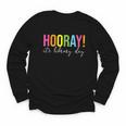 Hooray It's Library Day Teacher Reader Books Back To School Youth Long Sleeve Tee Hooray It's Library Day Teacher Reader Books Back To School Youth Long Sleeve Tee