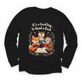 Its A Good Day To Read Book Cute Fox Sloth Owl Novel Reading Youth Long Sleeve Tee