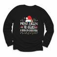 Most Likely To Read A Book On Christmas Family Matching Youth Long Sleeve Tee