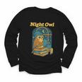 Night Owl Cozy Reading Tea Coffee Lover Bookworm Cute Youth Long Sleeve Tee Night Owl Cozy Reading Tea Coffee Lover Bookworm Cute Youth Long Sleeve Tee