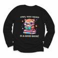 Owl You Need Is A Good Book Cute Love To Read Back 2 School Youth Long Sleeve Tee