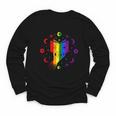 Rainbow Book With Stars And Moon Phases Gay Pride LGBT Youth Long Sleeve Tee