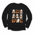 Read Boo KS Read More Bo KS Cute Ghost Reading Book Youth Long Sleeve Tee