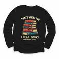 I Read Books Bookworm Halloween Youth Long Sleeve Tee