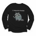 i Require Books Raccoon Youth Long Sleeve Tee