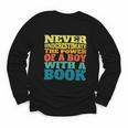 Retro Never Underestimate The Power Of a Boy With a Book Youth Long Sleeve Tee