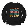 Teacher English Read Books Listen Up Rizzlers Youth Long Sleeve Tee Teacher English Read Books Listen Up Rizzlers Youth Long Sleeve Tee