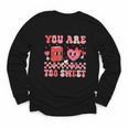 Valentine Day Book You Are Too Sweet Librarian Teacher Kids Youth Long Sleeve Tee