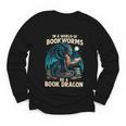 In a World Of Bookworms Be a Book Dragon Reading Youth Long Sleeve Tee