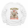 Book Lover Reading Bookish Floral Reading Powers Imagination Youth Long Sleeve Tee Book Lover Reading Bookish Floral Reading Powers Imagination Youth Long Sleeve Tee