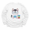 Book Lover Reading Husky Dog Youth Long Sleeve Tee