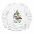 All Booked For Christmas Book Xmas Tree Lights Reading Girly Youth Long Sleeve Tee