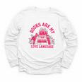 Books Are My Love Language Valentine Book Lover Youth Long Sleeve Tee