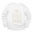 Cats Books And Yarn Crocheter Crocheting Youth Long Sleeve Tee