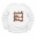 Christmas Cats Bookshelf Gingerbread Youth Long Sleeve Tee
