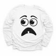 Creepy Face Carrot Halloween Book Character Costume Youth Long Sleeve Tee