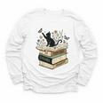 Fantasy Drama Tragedy Cat Book Lover Reading Humor Youth Long Sleeve Tee
