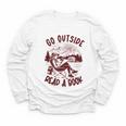Go Outside Read a Book Vintage Bibliophiles Youth Long Sleeve Tee
