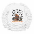 Haunted By My TBR Boo Halloween Book Lover Librarian Youth Long Sleeve Tee