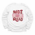 Hot Girls Read Book Lover Feminist Reader Premium Tri-Blend Youth Long Sleeve Tee