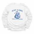 Just a Girl Who Loves Books Book Lover Bookish Youth Long Sleeve Tee
