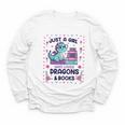 Just A Girl Who Loves Dragons And Books Lover Reading Book Youth Long Sleeve Tee