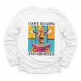 Love Reading And Giraffes Cute Giraffe Reading Book Lovers Youth Long Sleeve Tee