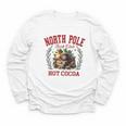 North Pole Book Club Hot Cocoa Bookworm Christmas Xmas Youth Long Sleeve Tee
