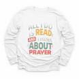 Read And Think About Prayer Faith & Book Lover Premium Youth Long Sleeve Tee
