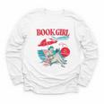 Retro Book Girl Summer For Women Beach Reading Youth Long Sleeve Tee