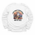 Retro I Just Want To Read Books And Pet Cats Cat Youth Long Sleeve Tee Retro I Just Want To Read Books And Pet Cats Cat Youth Long Sleeve Tee