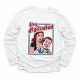 Retro Vampire Book Cover Style Stay Hydrated Halloween Youth Long Sleeve Tee