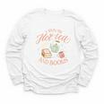 I Run ON HOT Tea & Books Reader Reading Meme Youth Long Sleeve Tee