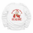He Sees What You'Ve Been Reading Santa Book Youth Long Sleeve Tee